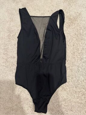 Victoria's Secret Black One-Piece mesh bodysuit